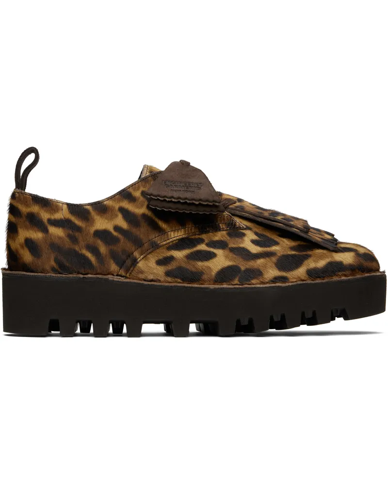 Engineered Garments Brown Clarks Originals Edition Desert Khan EG Derbys Leopard