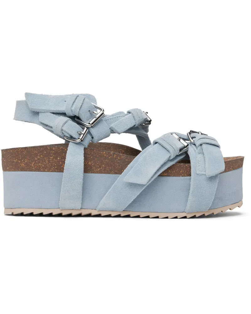 R13 Blue Platform Sandals Light