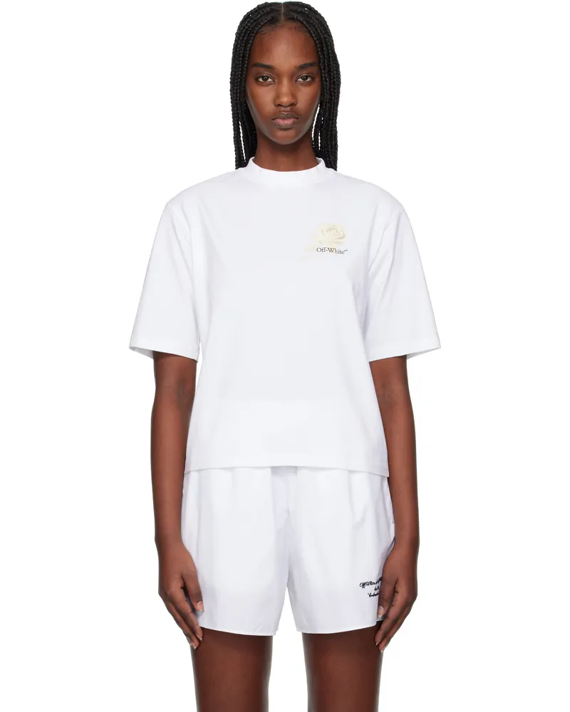 OFF-WHITE White Roses Arrows Boxy T-shirt White