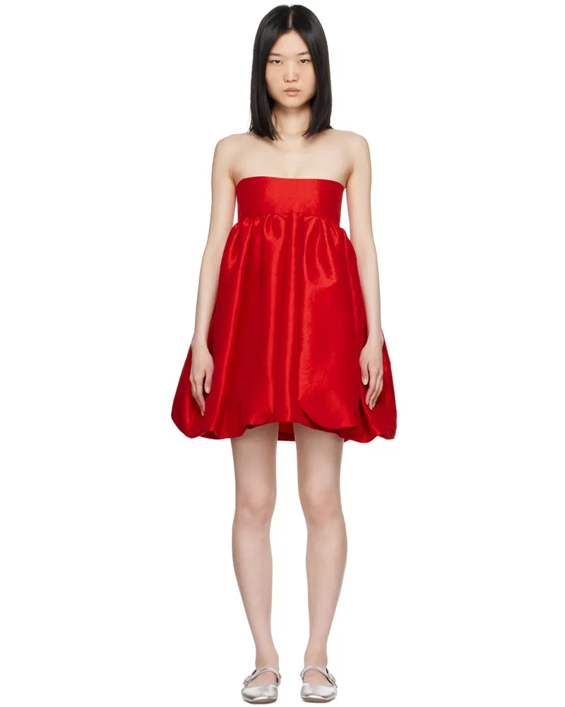 Kika Vargas Red Crie Minidress Red