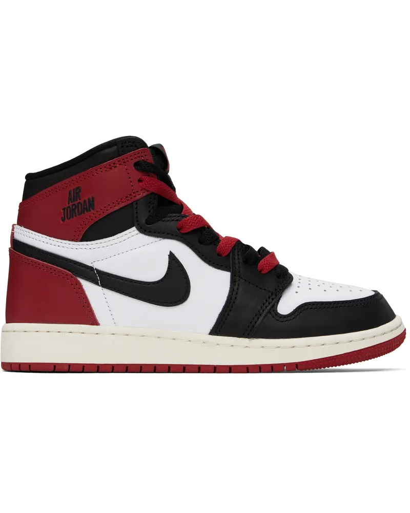 Nike Red & Black Air Jordan 1 High OG Sneakers White