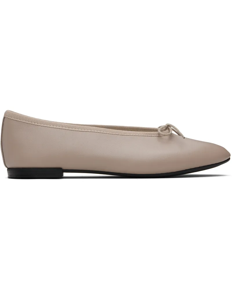 Repetto Taupe Lilouh Almond Toe Ballerina Flats 1449