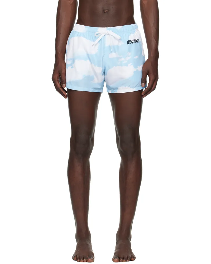 Moschino Blue Archive Clouds Swim Shorts Multi