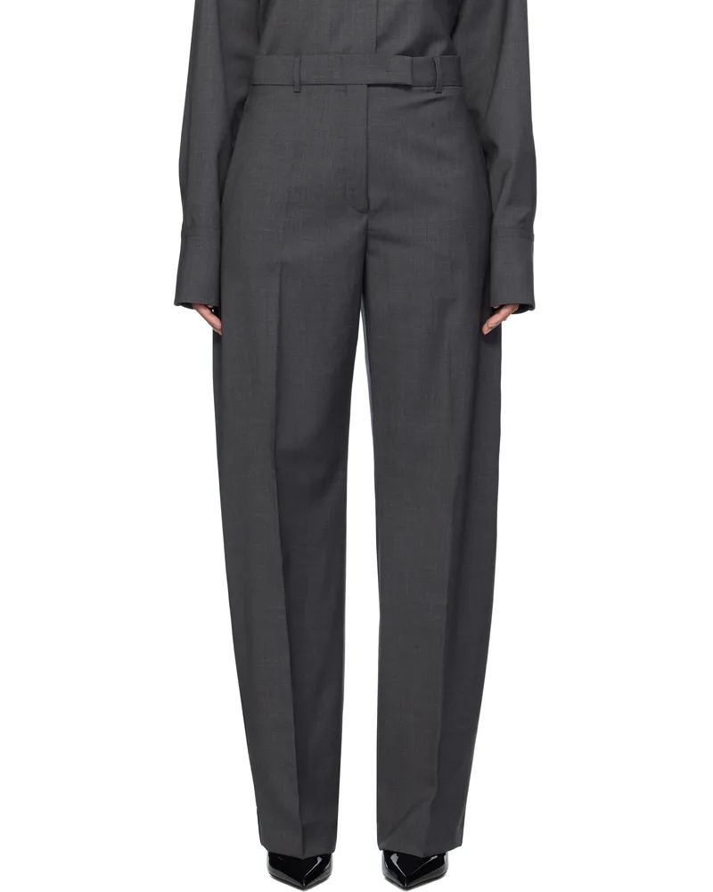 SPORTMAX Gray Ampezzo Trousers 001