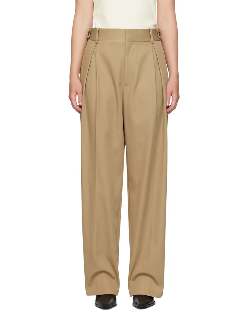 Bottega Veneta Tan Tapered Trousers 9281