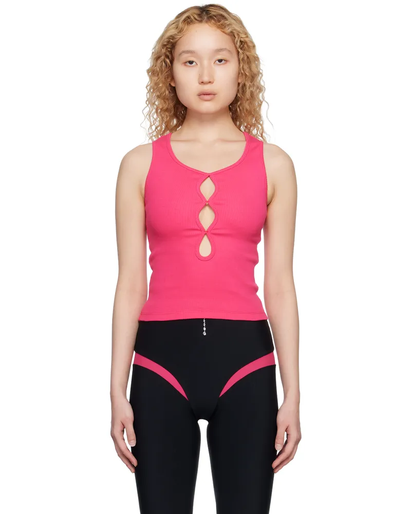 Marshall Columbia Pink Slash Tank Top Fuchsia