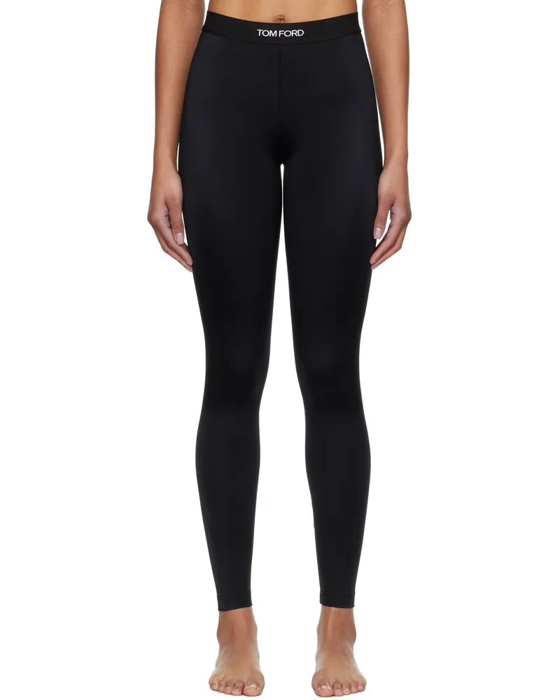 Tom Ford Black Lustrous Signature Leggings Lb999