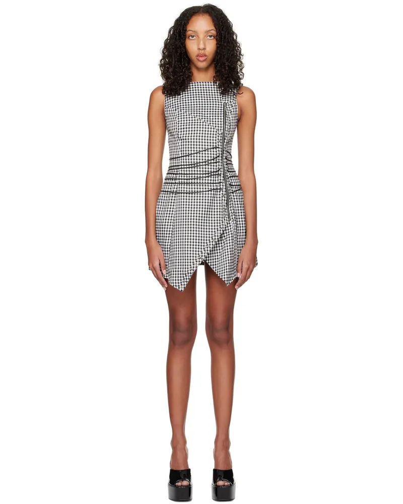 Miaou SSENSE Work Capsule – Black & White Celestial Minidress Ondine