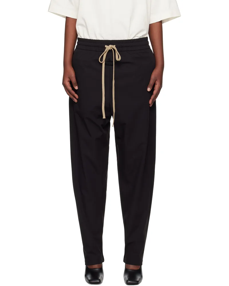 Fear of God Black Nylon Track Pants Black