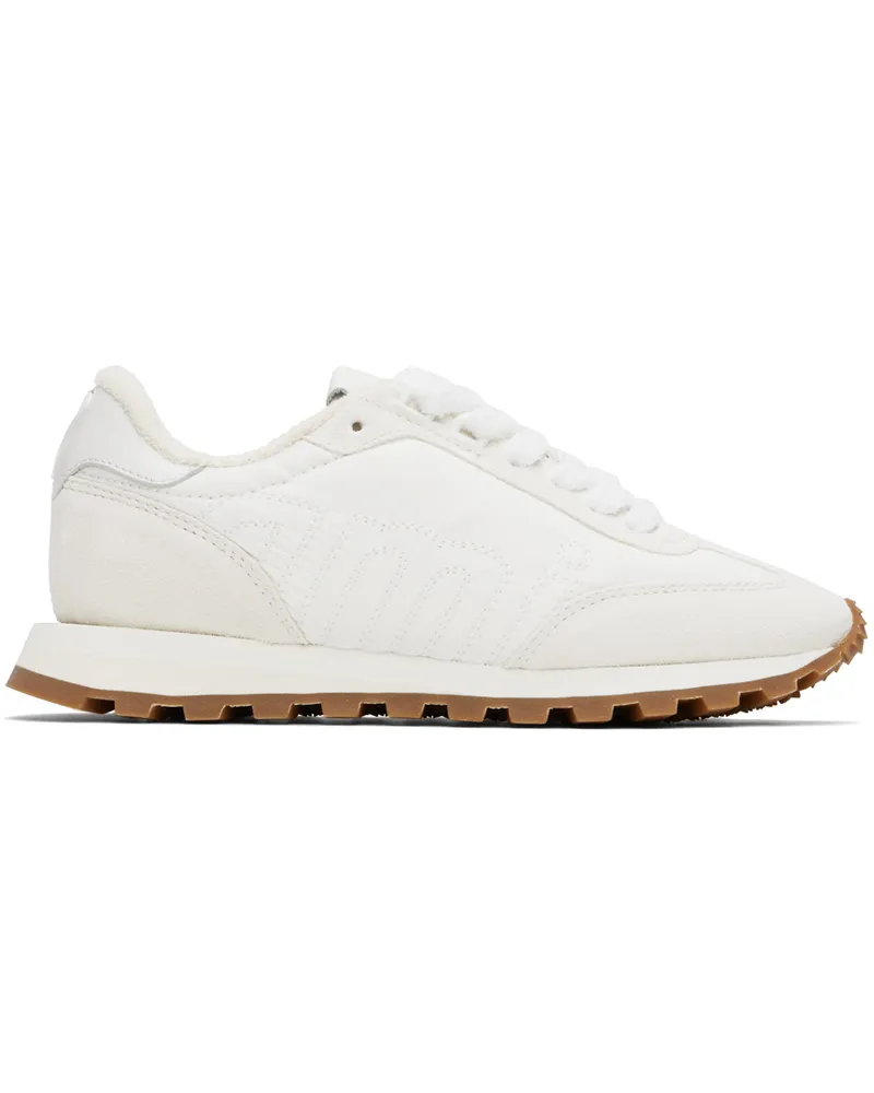 AMI Paris White Ami New Rush Sneakers White