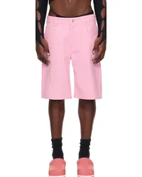 Marshall Columbia Pink Brushed Denim Shorts Baby