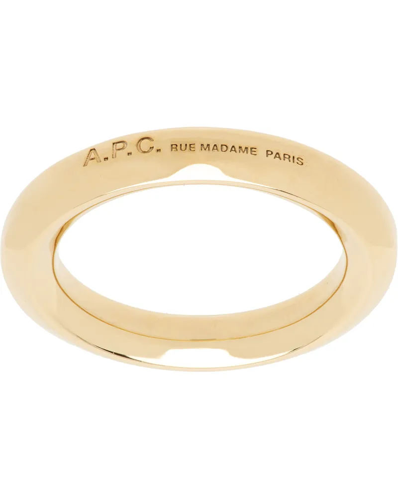 A.P.C. Gold Angle Ring Raa