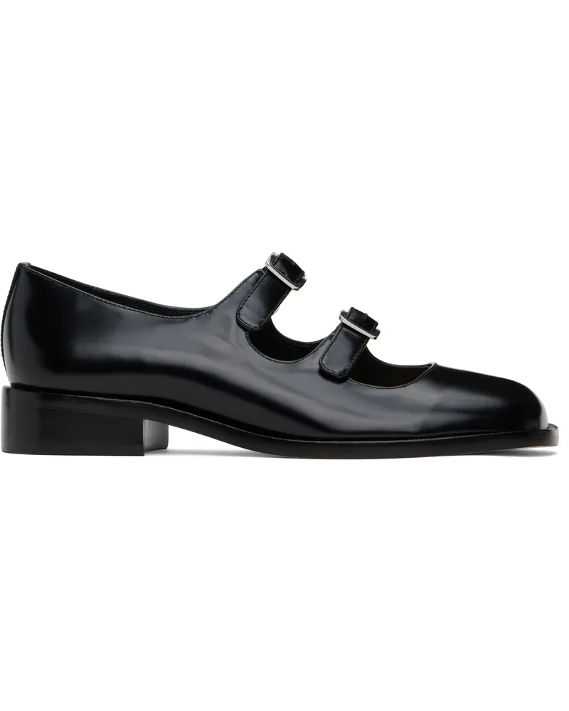 Sandy Liang Black Double Strap Ballerina Flats Black