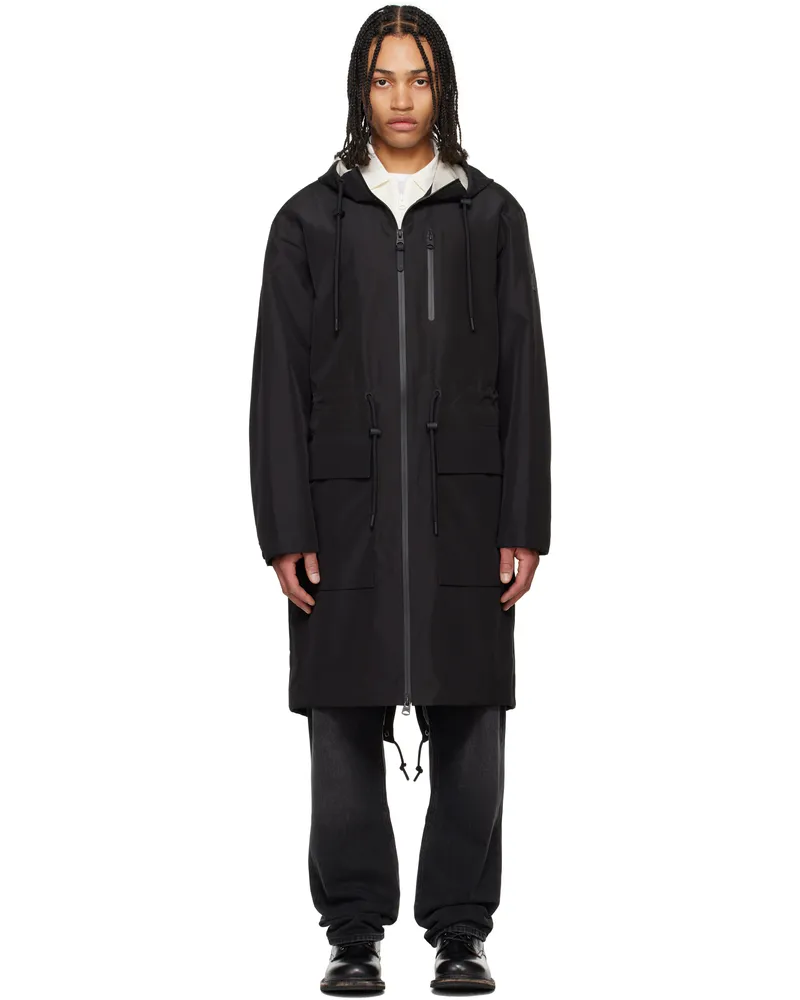 Mackage Black Broden-Z Coat Black-trench