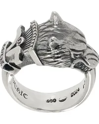 Yohji Yamamoto Silver Wolf Dagger Ring Silver