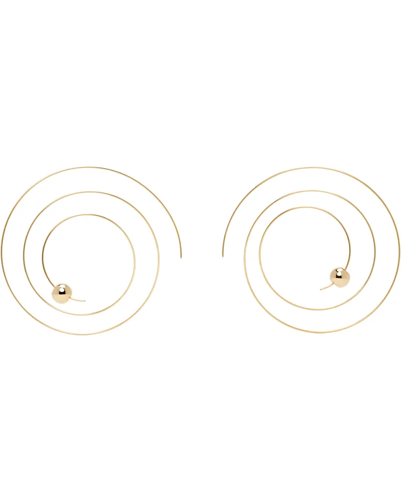 Alaïa Gold Thin Spiral Earrings 220