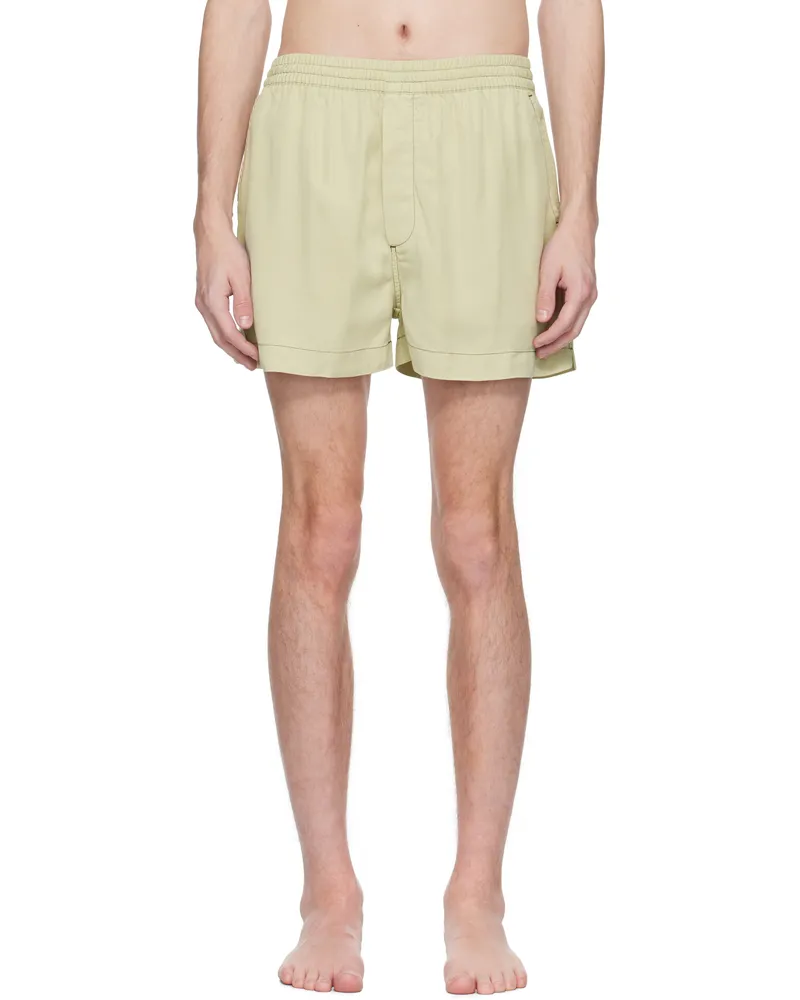 CDLP Beige Pool Swim Shorts Over