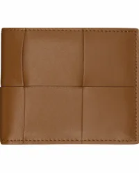 Bottega Veneta Tan Cassette Bi-Fold Wallet Cognac