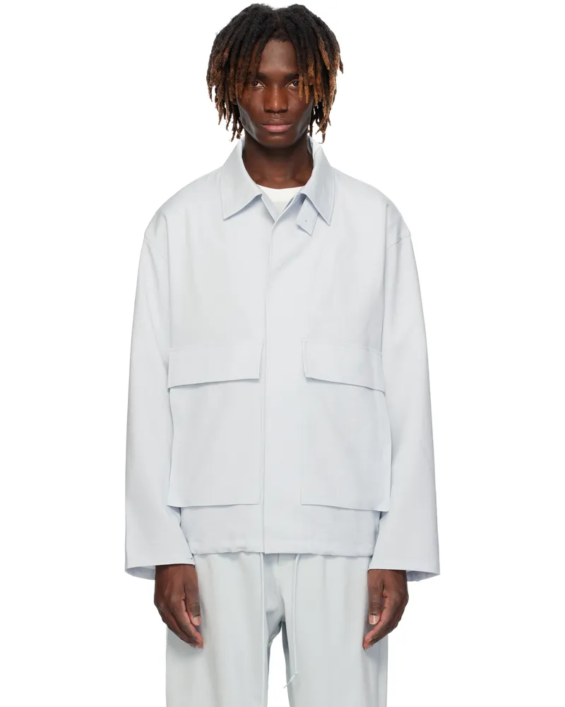Y-3 Gray Sport Uniform Coach Jacket Clgrey
