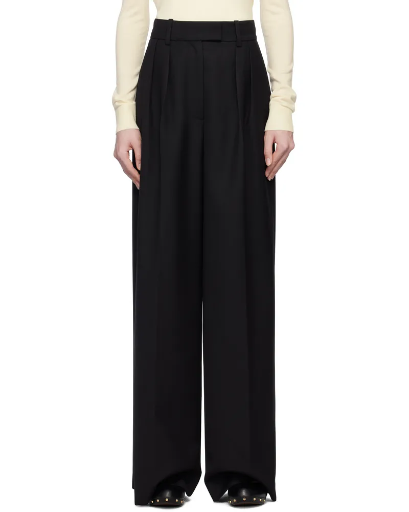 Anine Bing Black Lou Trousers Black