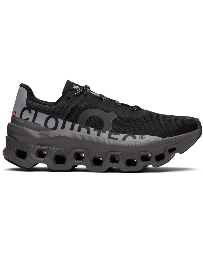 ON Black & Grey Cloudmonster Lumos Sneakers Black