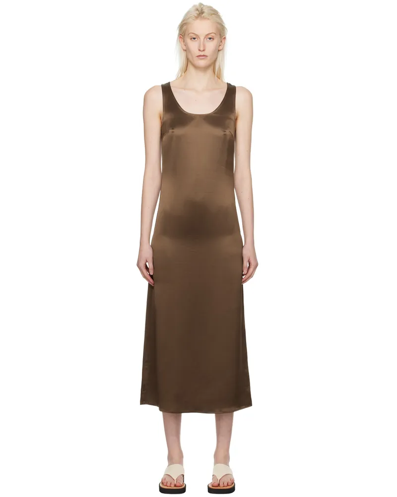 By Malene Birger Brown Jerrica Midi Dress 12j