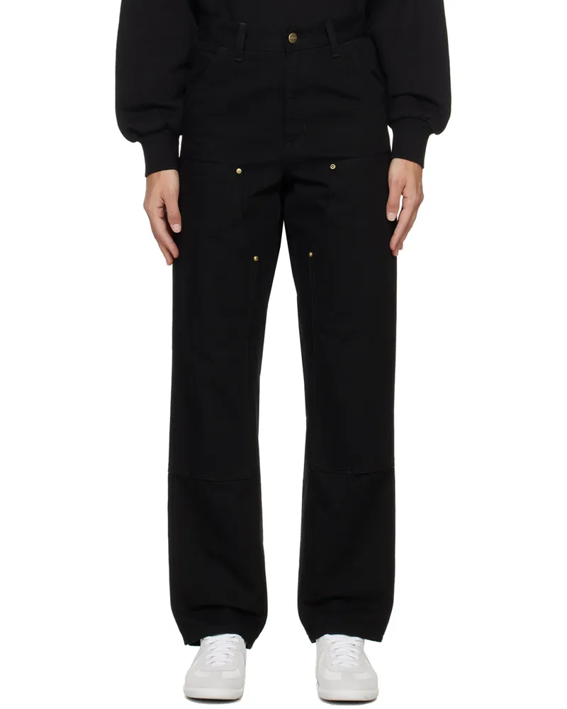 Carhartt WIP Black Double Knee Trousers Black