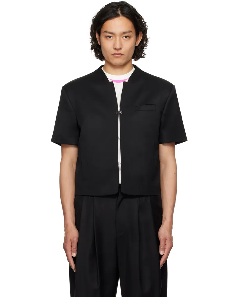 Adererror Black Set-Up Blazer Overshirt Black