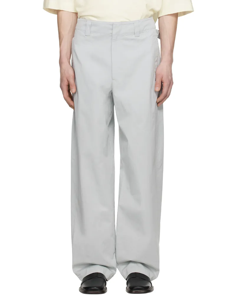 Christophe Lemaire Gray Maxi Trousers Bk841