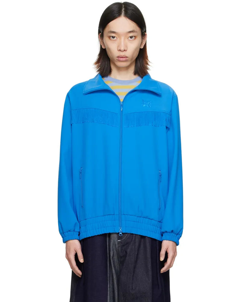 NEEDLES Blue Fringe Track Jacket C-blue