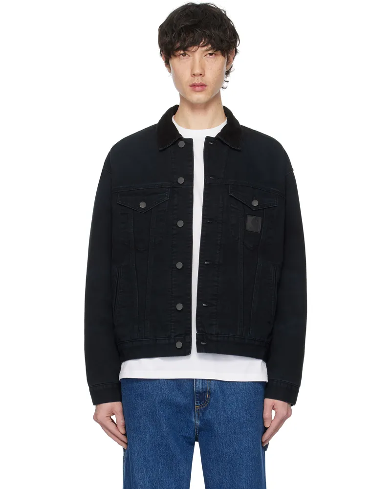 Carhartt WIP Black Dayton Trucker Jacket 00e4o