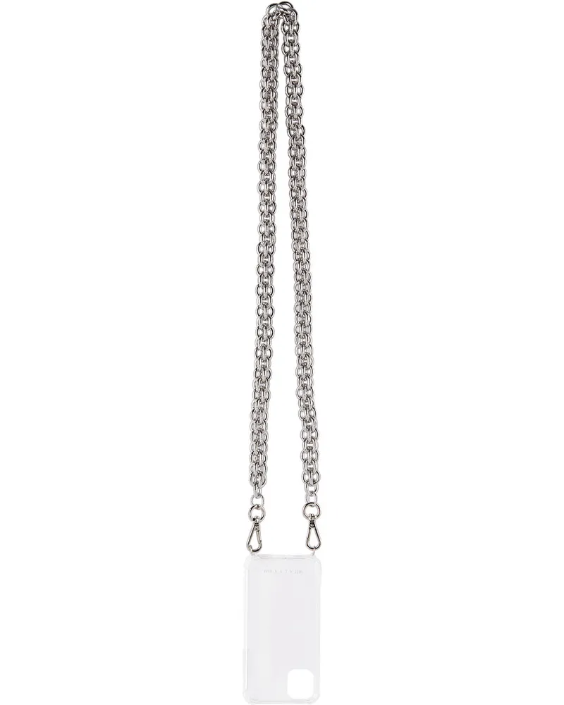 1017 ALYX 9SM Transparent Small Chunky Chain iPhone 11 Case Trasparent