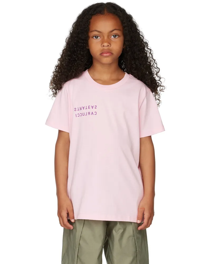 STRATEAS.CARLUCCI SSENSE Exclusive Kids Pink Mini Carbon Visions T-Shirt Dust