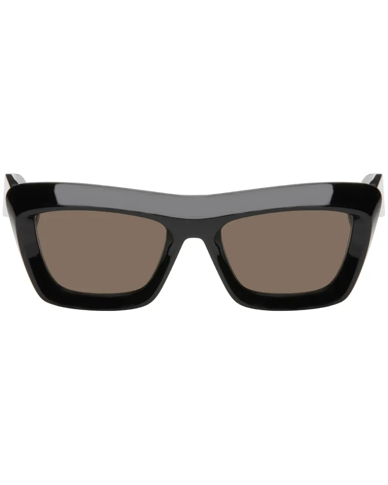 Bottega Veneta Black Classic Cat Eye Sunglasses 001