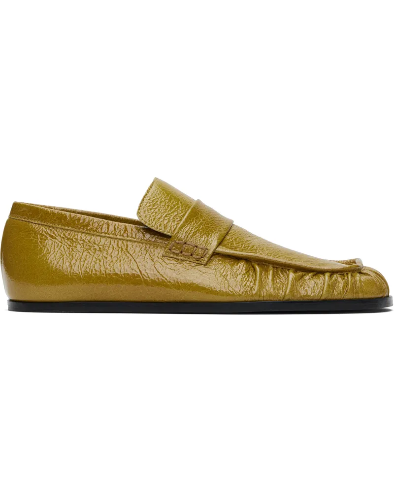 Jil Sander Yellow Patent Leather Loafers 327