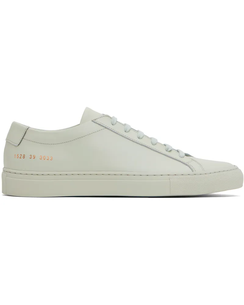 Common Projects Green Original Achilles Low Sneakers 3033