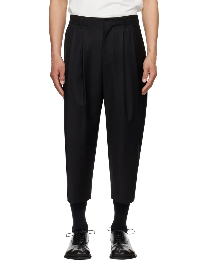 Adererror Black Sig; Tag 01 Trousers Noir