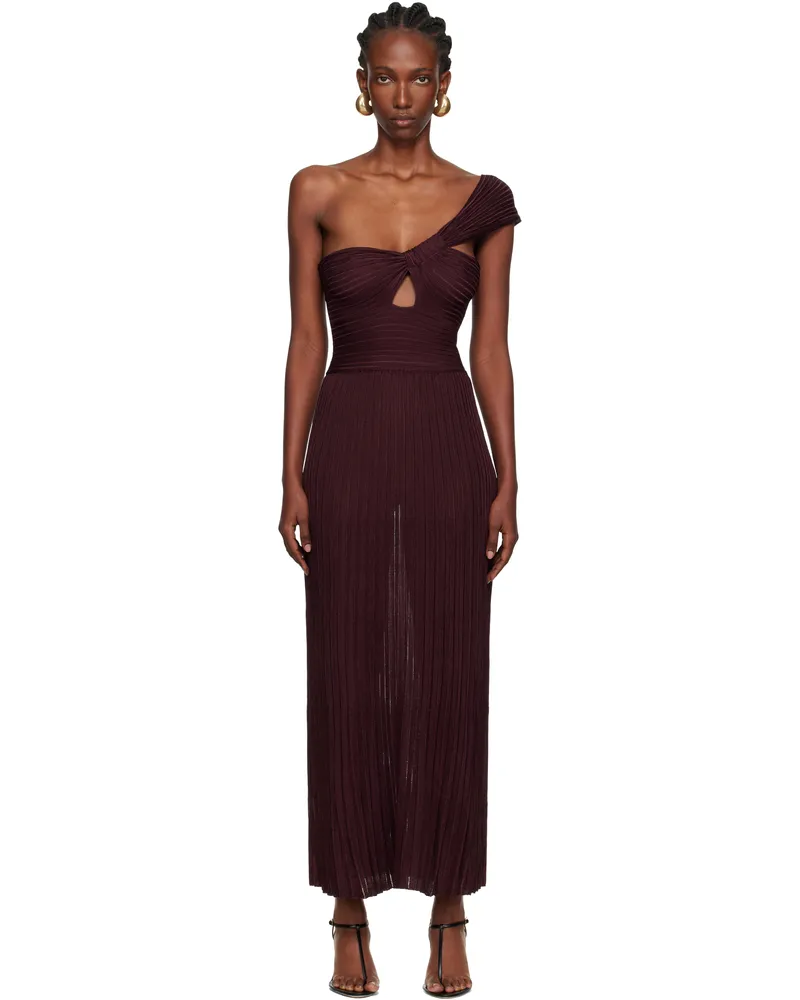 Gabriela Hearst Burgundy Altura Maxi Dress Bdx