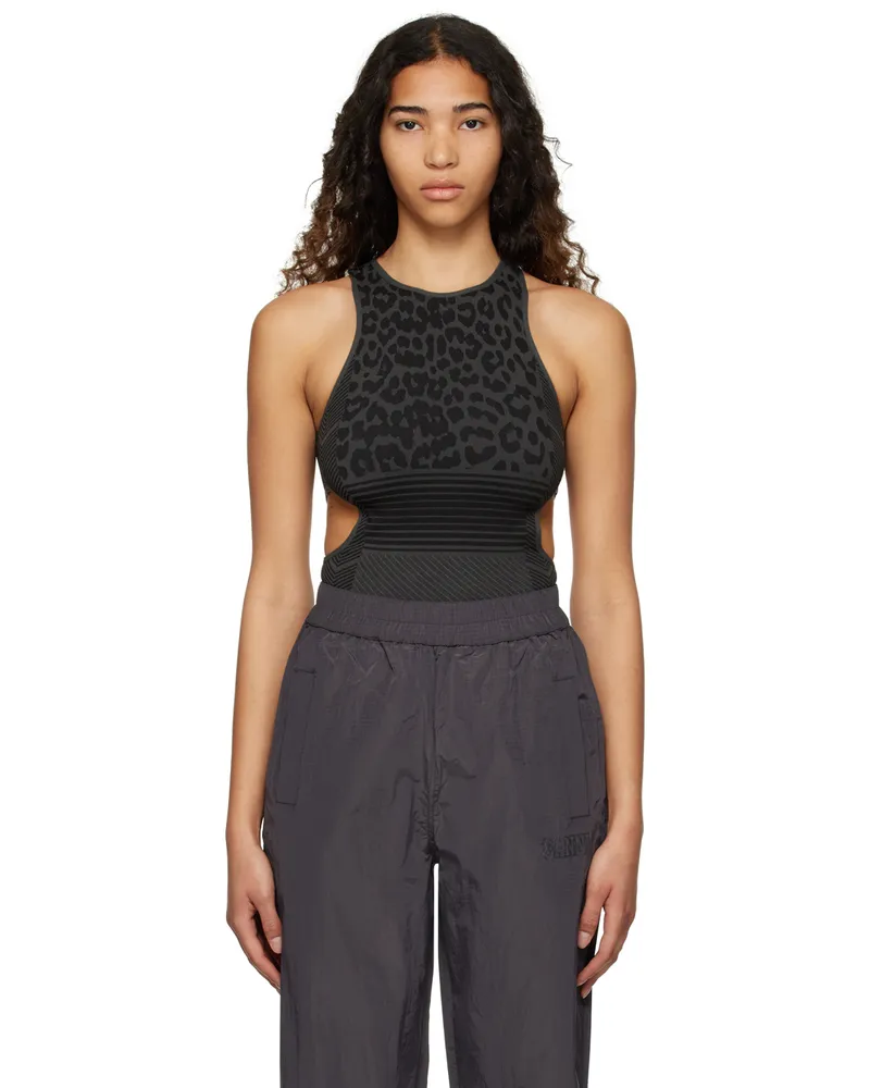 Ganni Black Seamless Top Black
