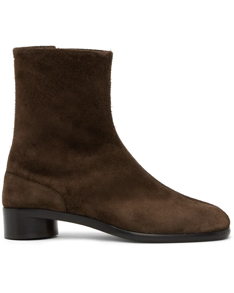 Maison Margiela Brown Tabi Ankle Boots T2180