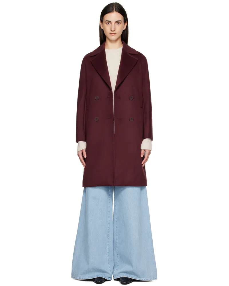 Max Mara Burgundy Agenda Coat 084