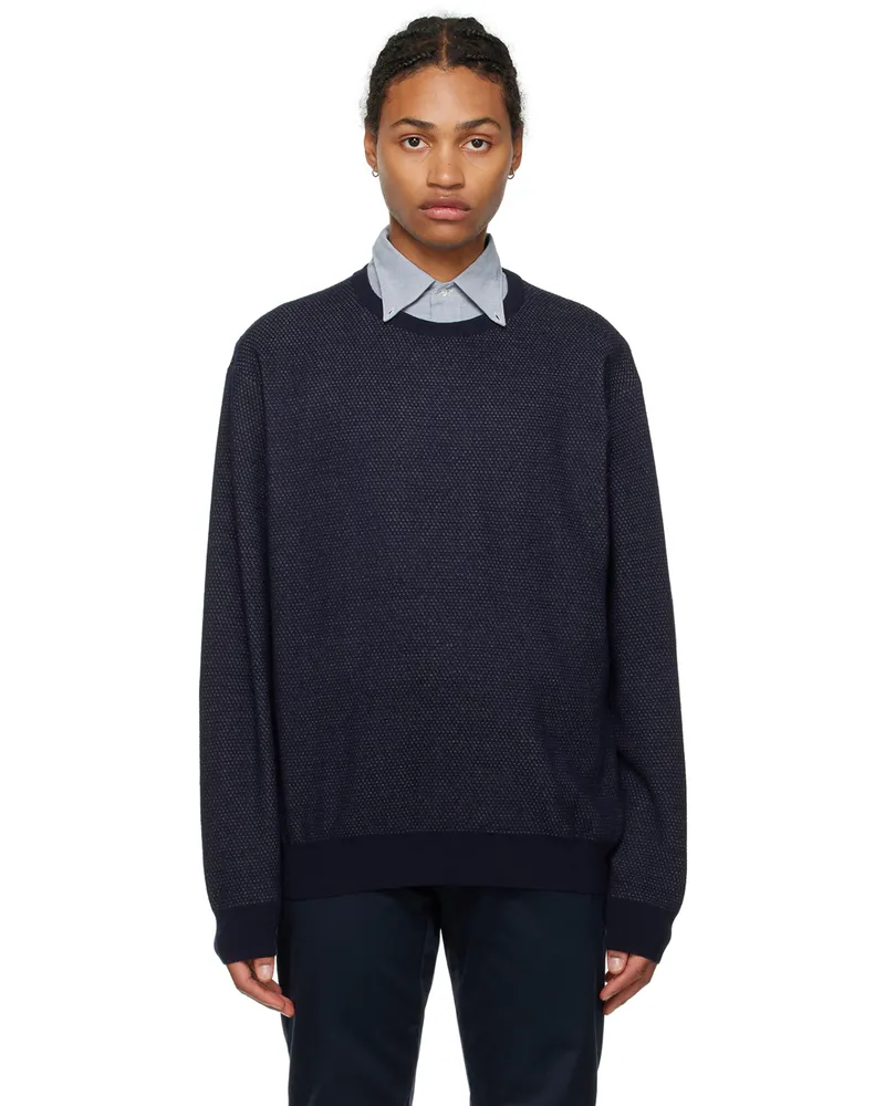 nanamica Navy Crewneck Sweater N