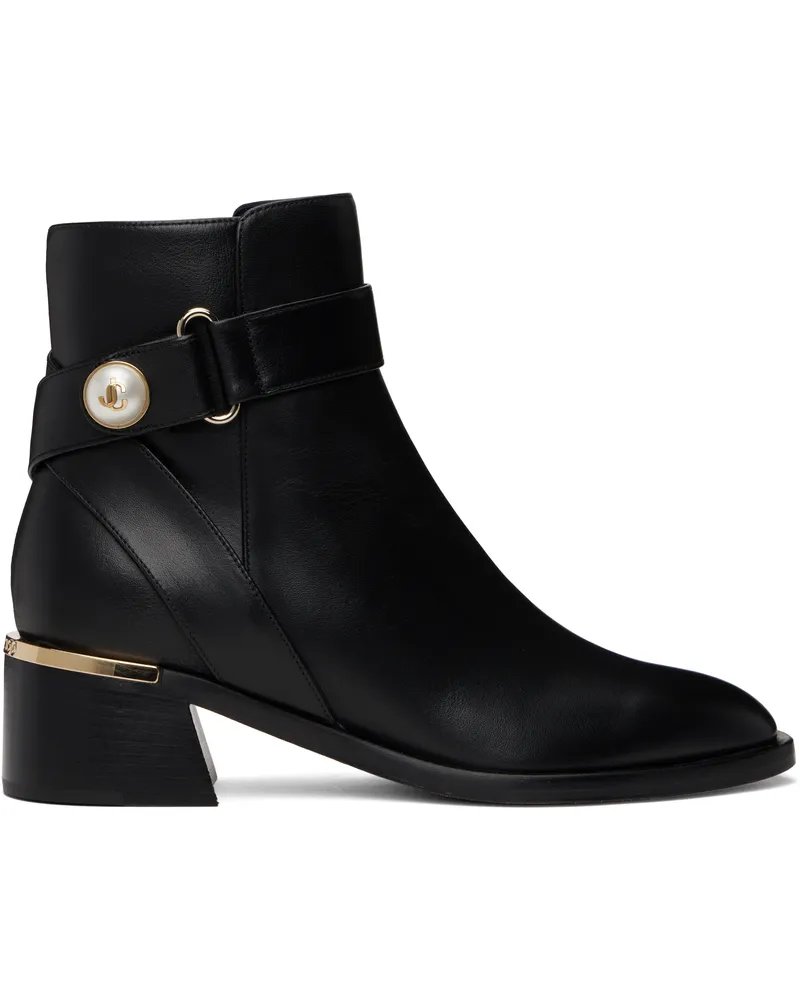 Jimmy Choo Black Noor 45 Ankle Boots Black