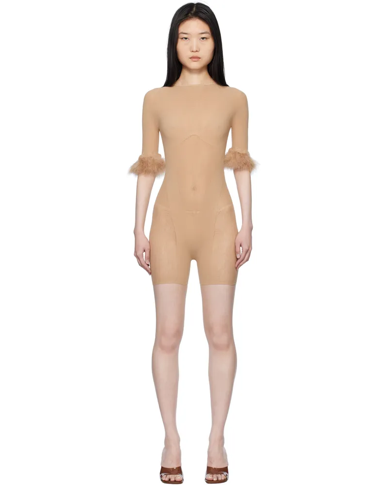 Poster Girl Beige Vanderbilt Play Jumpsuit Gilded