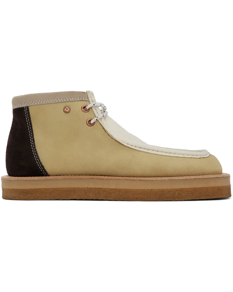 Andersson Bell White & Beige Credose Desert Boots Sndsnd