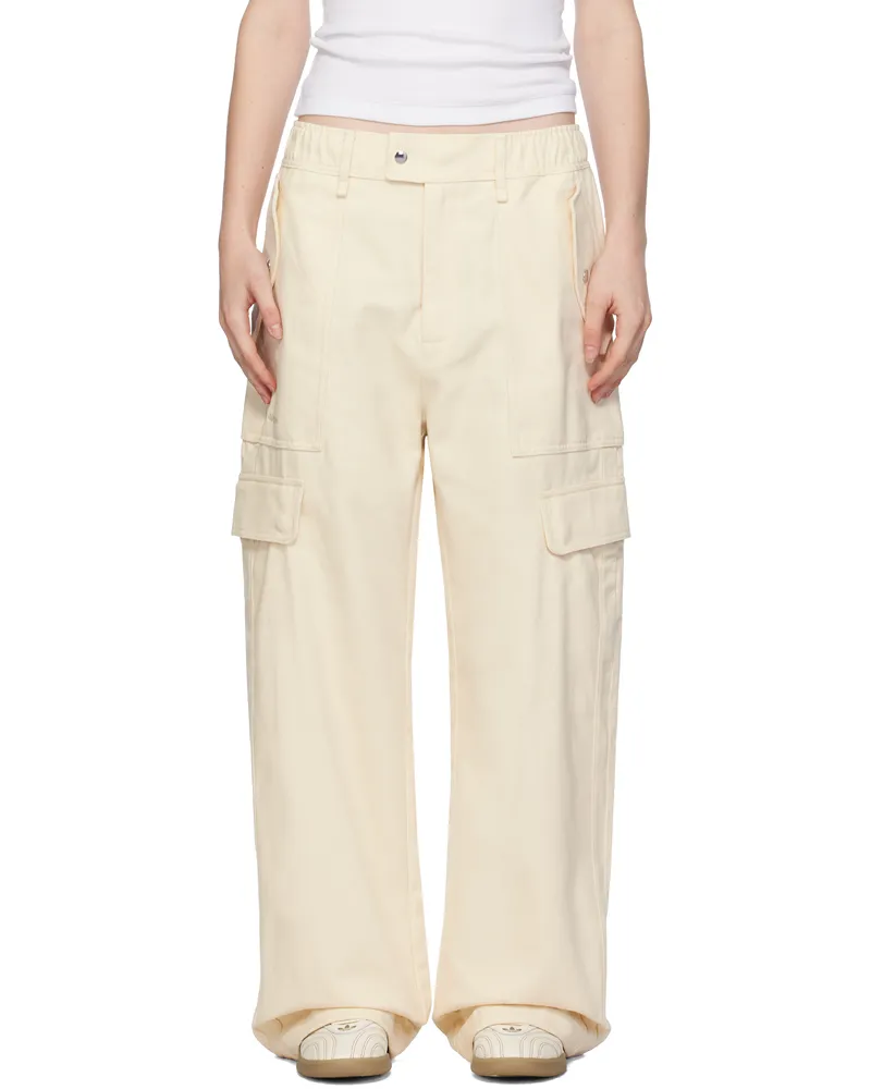 Wales Bonner Beige adidas Originals Edition Twill Cargo Pants Wonder
