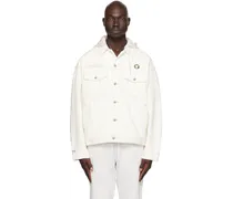 White Hooded Denim Jacket