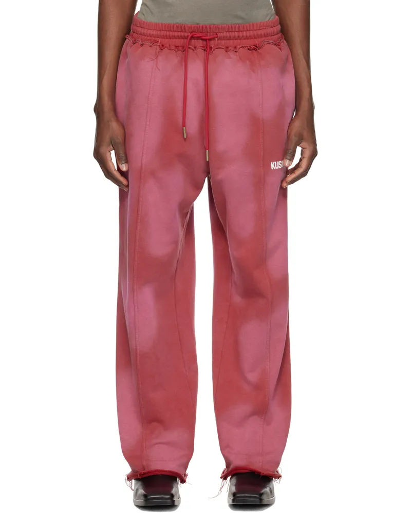 KUSIKOHC Red Dyed Sweatpants Red