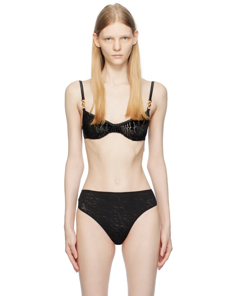 Versace Black Medusa '95 Bra 1b000-black