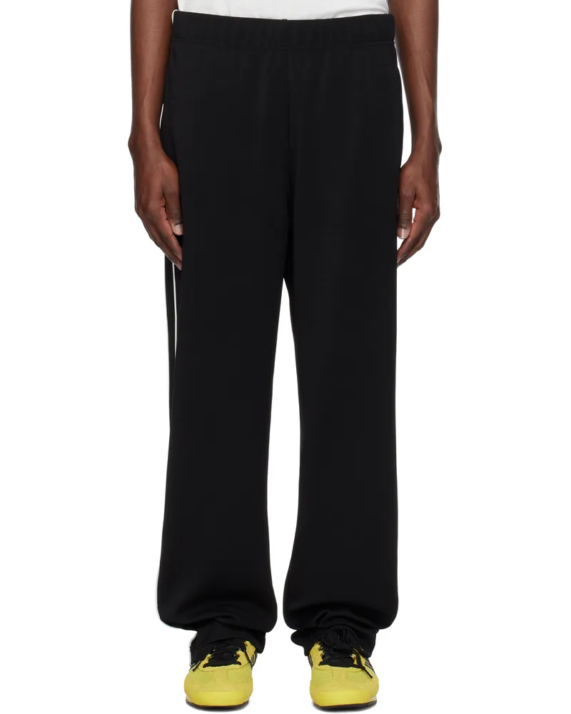 Kenzo Black Kenzo Paris 'KENZO Pop' Embroidered Straight Track Pants Black
